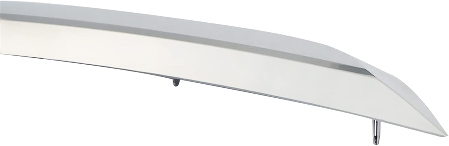 Front Lower Grille Molding Trim Grill Chrome Plastic Replacement Pack of 2 H536321