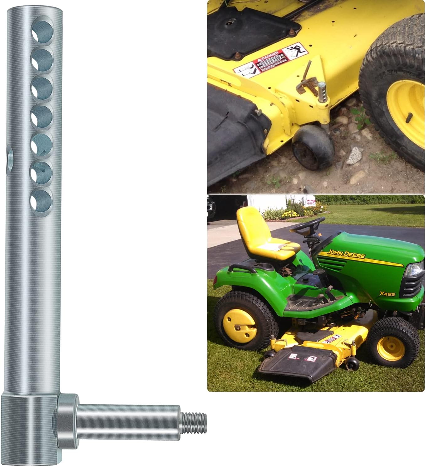Mower Deck Gauge Wheel Arm Shaft Pack of 2 F8375