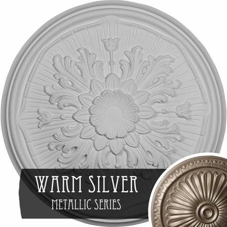 16 1/8x22OD x 3 1/2x22ID x 7/8x22P Ceiling Medallion, Hand-Painted Witch Hazel Crackle O6027