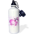 Pink Hippopotamus Sports Water Bottle, 21oz D782489