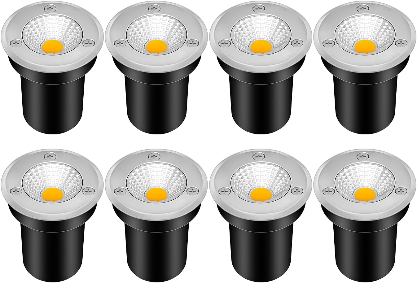 8 Pack 3W LED Warm White Well Lights V370