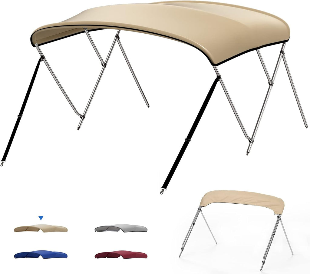 3 Bow Bimini Top with 1 Inch Stainless Aluminum Frame T34438