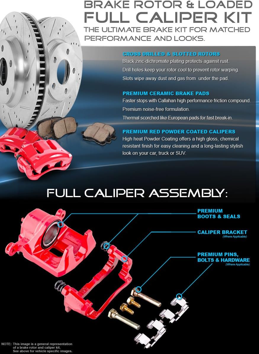 Premium OE Brake Rotors + Ceramic Pads W8879