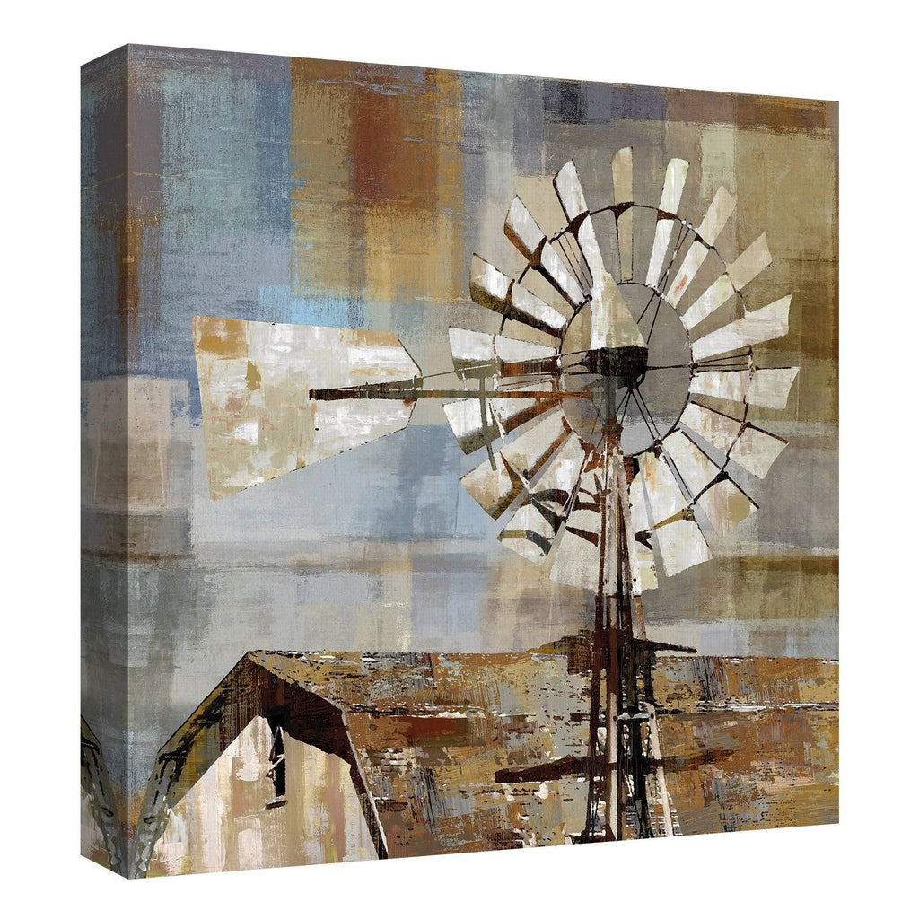 24 inch x 24 inch Windmill Canvas Art R7750
