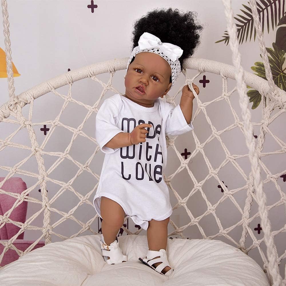 23 inches Full Silicone Vinyl Reborn Baby Doll Y446