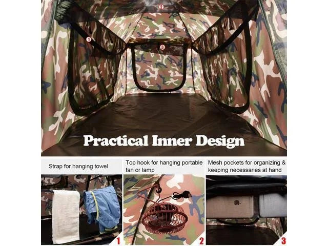 Folding Camping Tent Cot with Rain Fly B838
