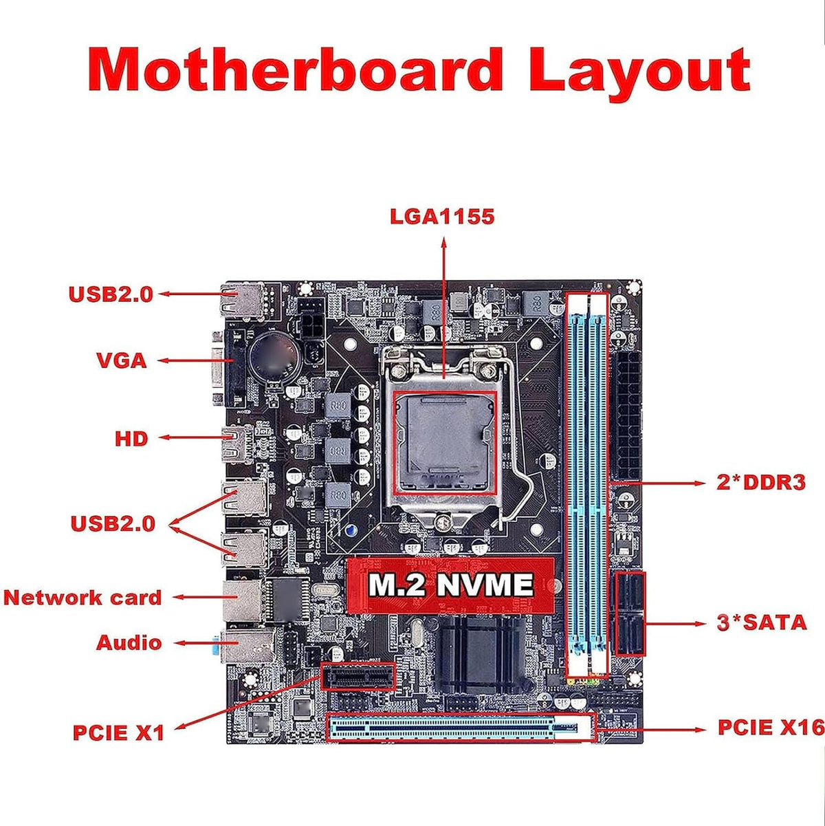 LGA 1155 Dual Channel DDR3 Micro ATX Motherboard T384661