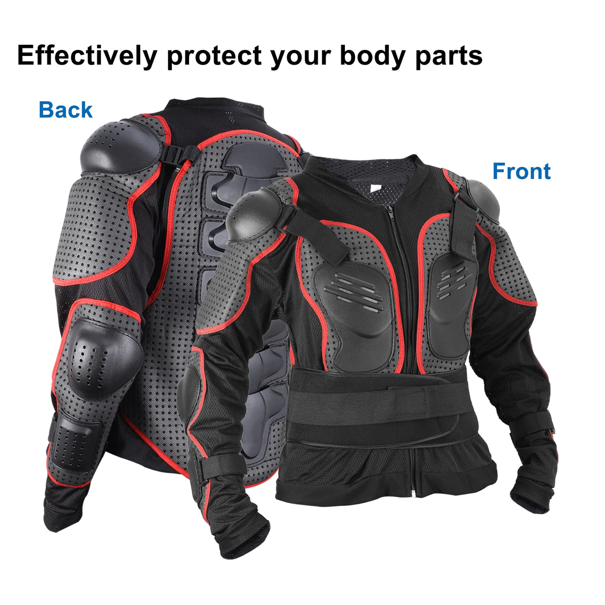 Red Dirt Bike Motorcycle Riding Protective Full Body Armor S7423