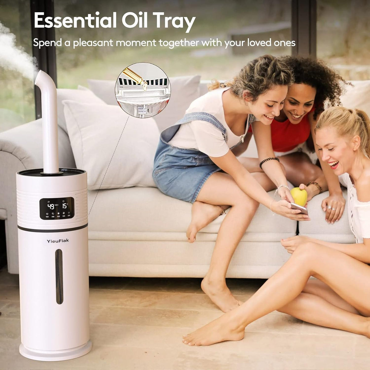 15L/3.96Gal Top Fill Ultrasonic Cool Mist Humidifier S2136