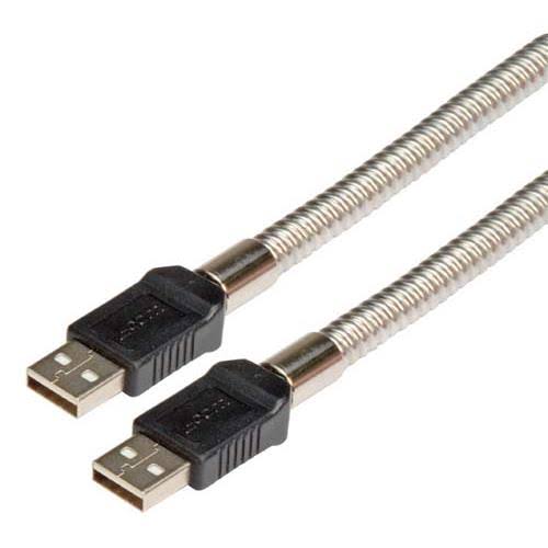 Metal Armored USB Cable, Type A Male/Male, 0.5m Z55771