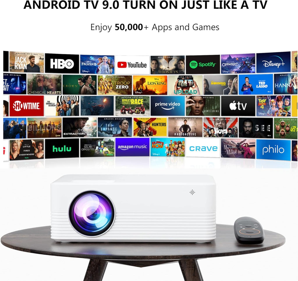 1080P 6000 Lumens Bluetooth WiFi Smart Projector N56643