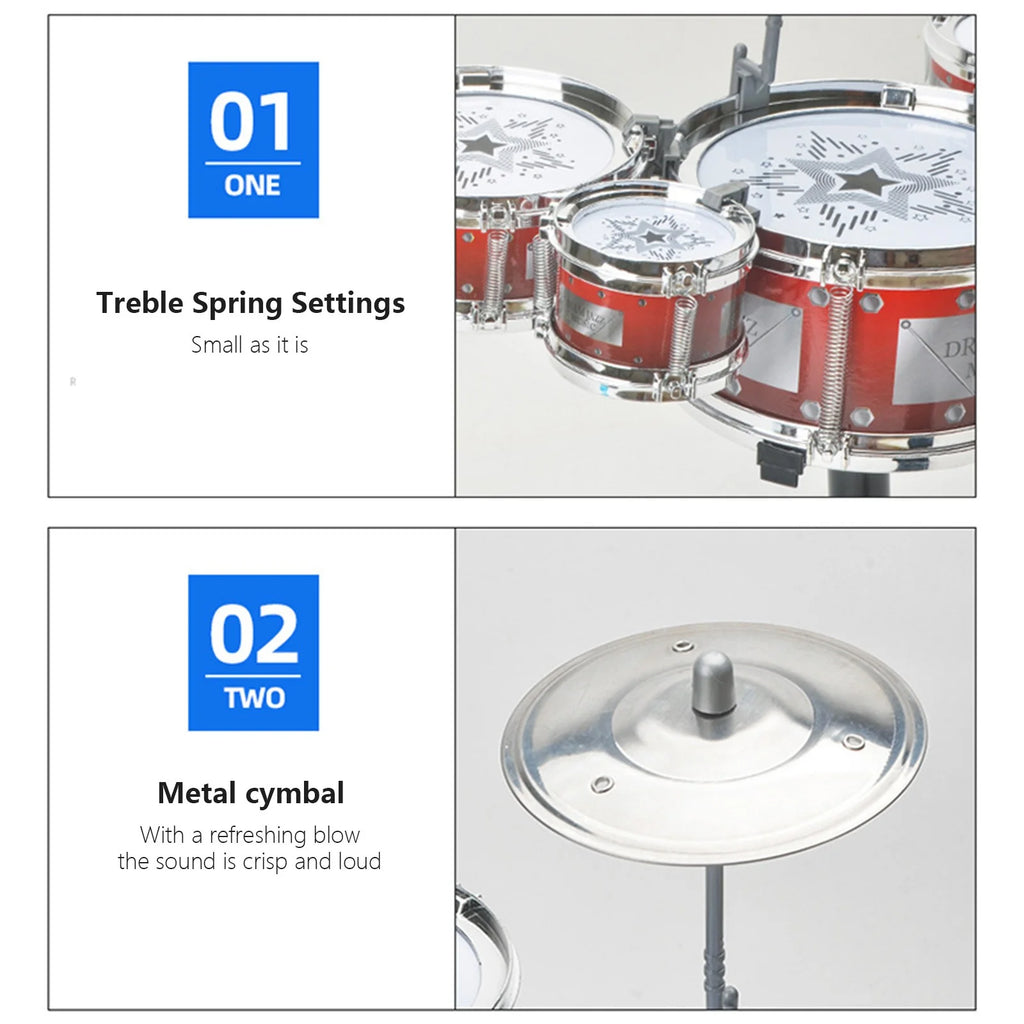 Toddler Drum Set Musical Toy Percussion Instruments V5390
