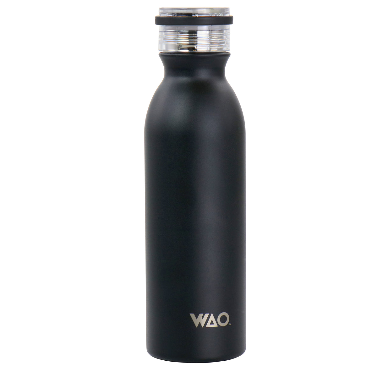 20 oz Black Insulated Stainless Steel Water Bottle With Lid T612