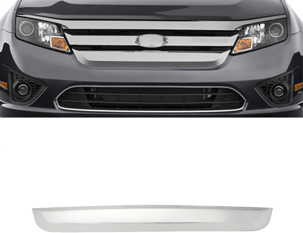 Front Lower Grille Molding Trim Grill Chrome Plastic Replacement Pack of 2 H536321