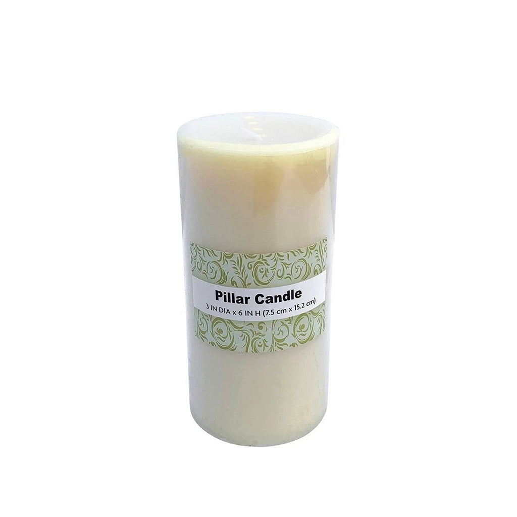 Ivory Pillar Candles - Set of 12 L79551