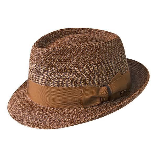 Black Straw Fedora Hat U933439
