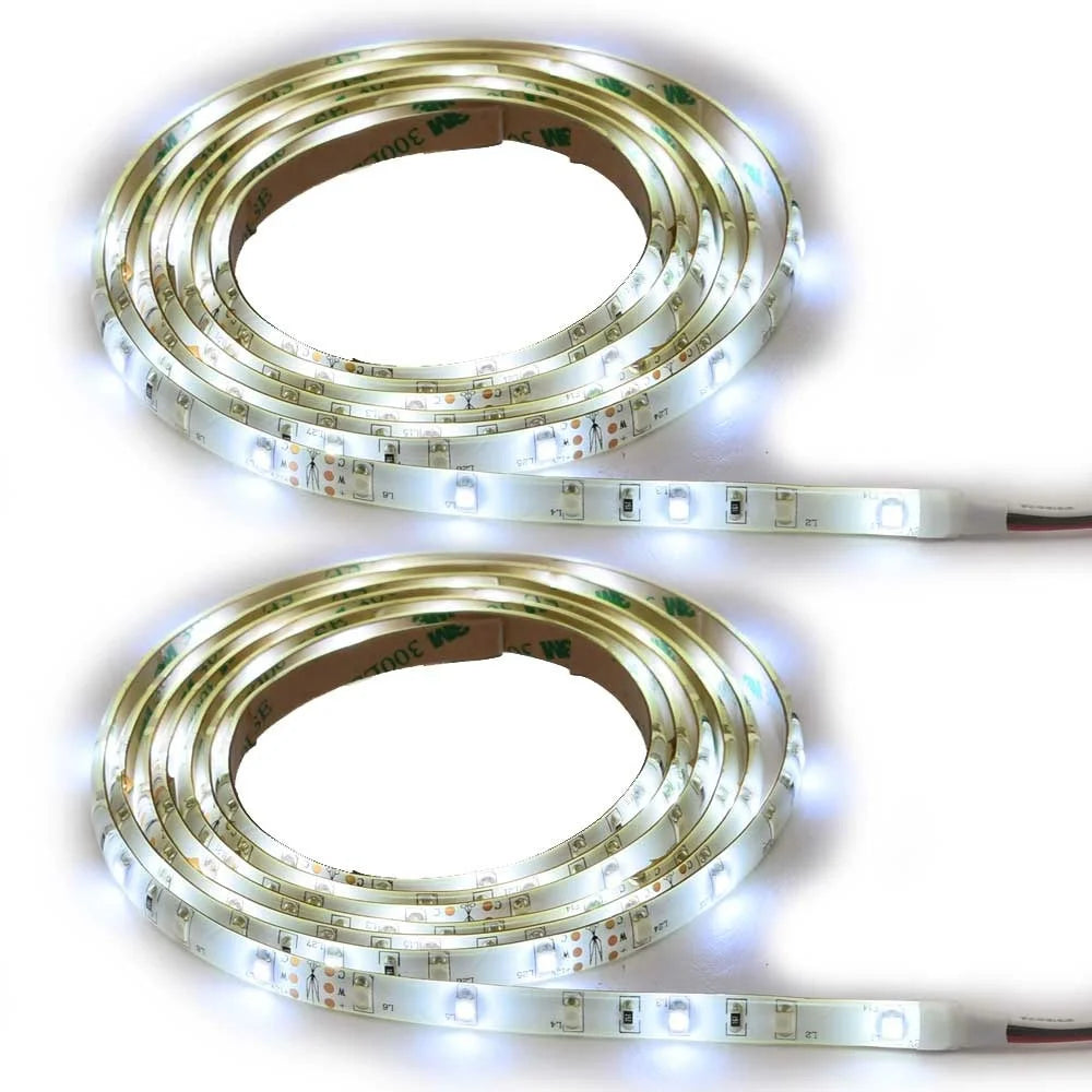 White Blue 12 FT LED Light Strip Kit O2659