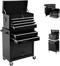 Orange 5 Drawer Rolling Tool Chest with Lock F94801