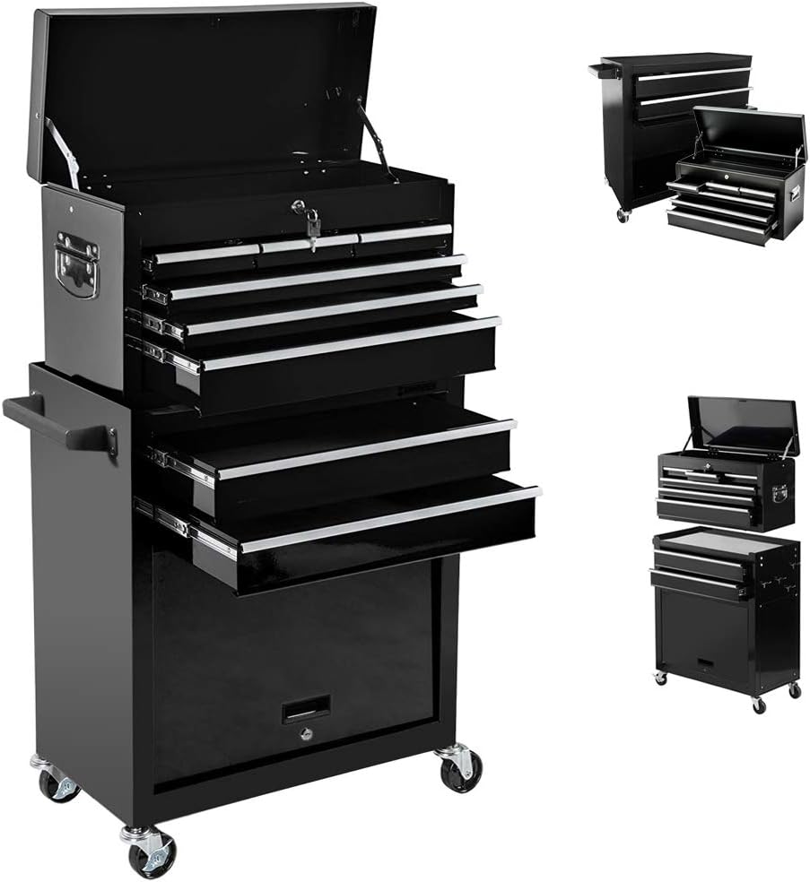 Orange 5 Drawer Rolling Tool Chest with Lock F94801