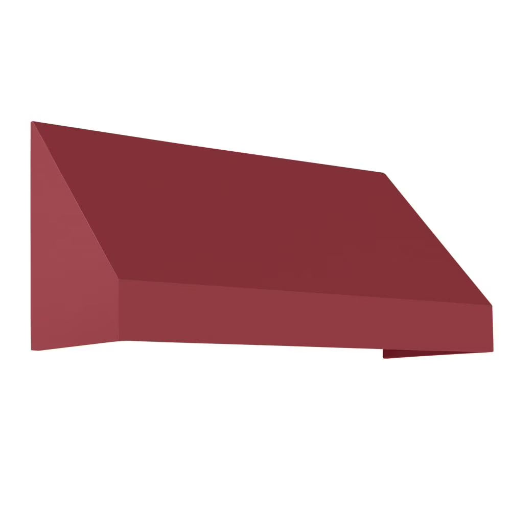 Burgundy Acrylic Fabric Fixed Awning E566