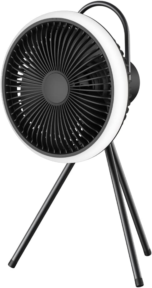 Camping Fan with LED Lantern, USB Desk Fan, Pack of 2 P863765