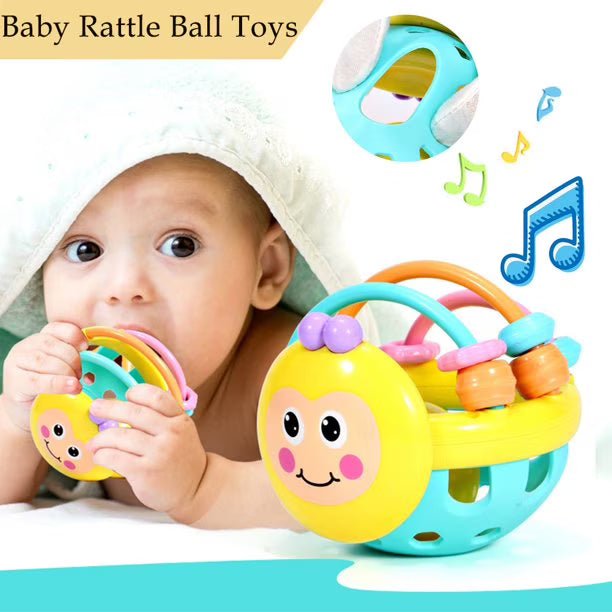 Rattle Ball Sensory Teether Toy Silicone O8026