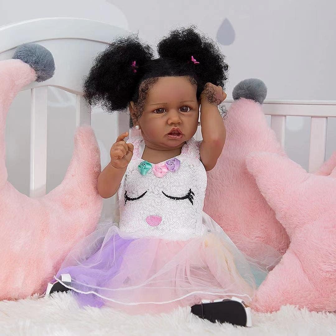 23 inches Full Silicone Vinyl Reborn Baby Doll Y446