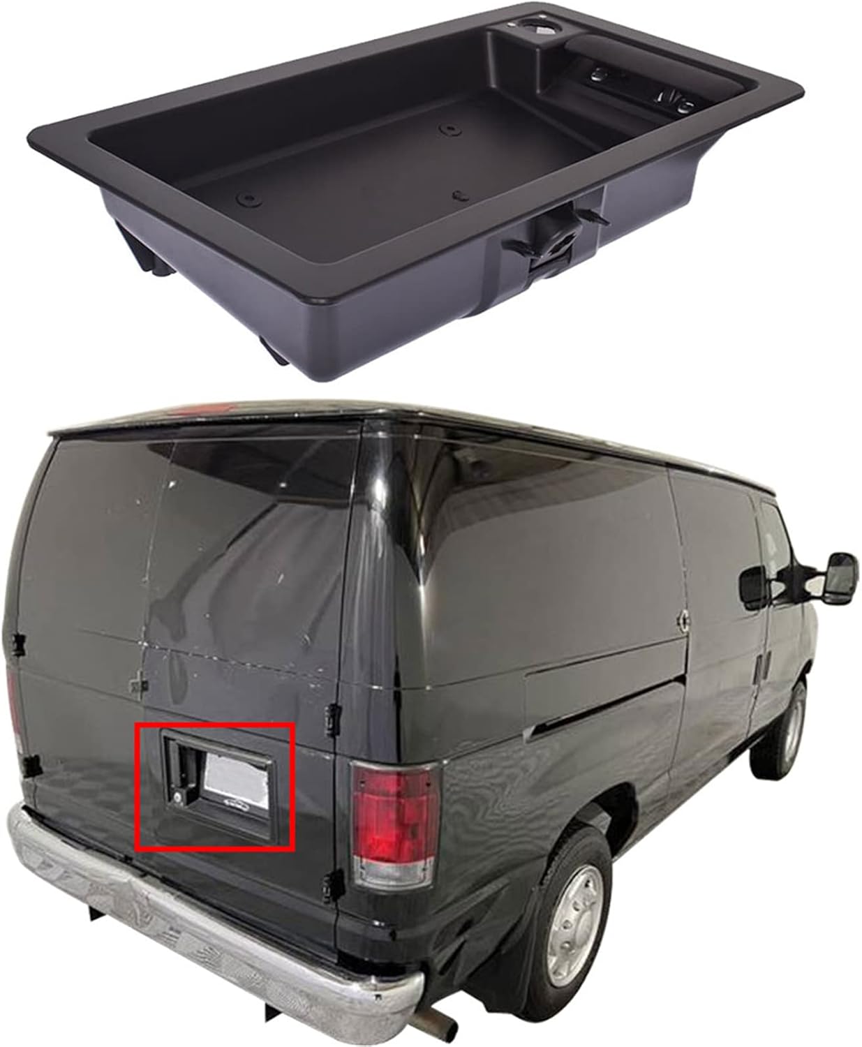 Cargo Exterior Door Handle & License Plate Tag Bracket Replacement Pack of 2 M729913