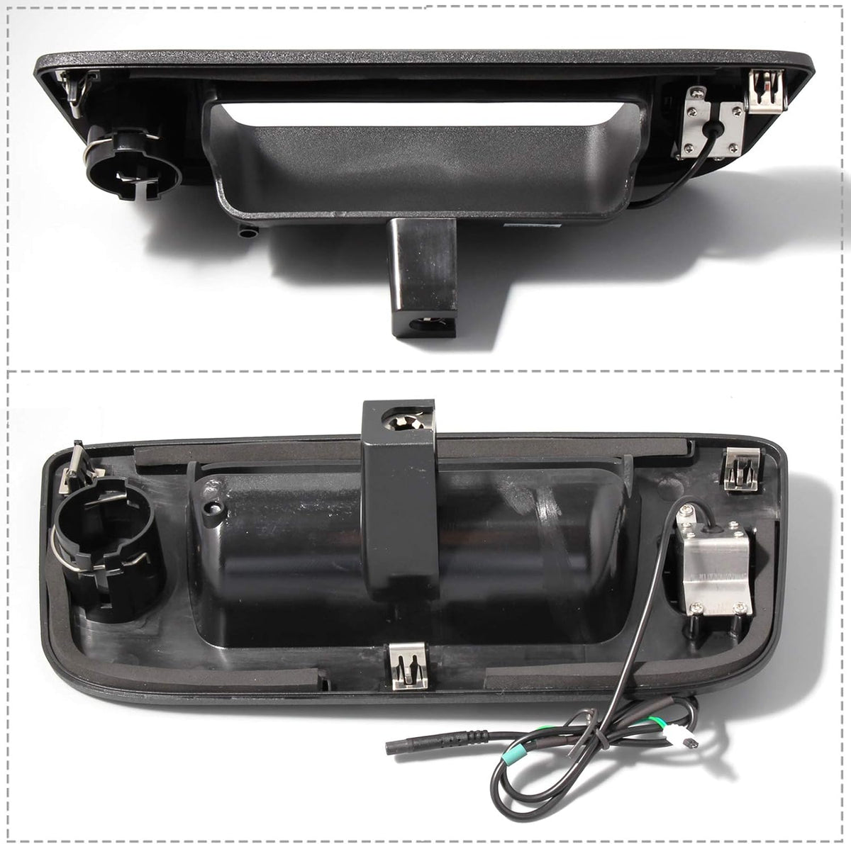 Tailgate Handle Backup Rear View Camera Black S3123