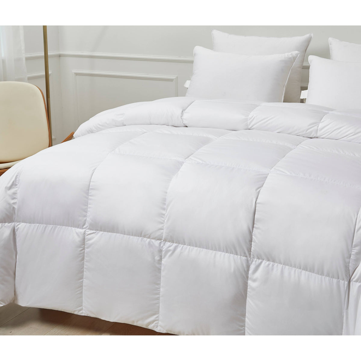 White Down Fiber Comforter - King L4673
