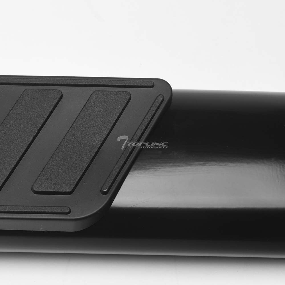 Oval Bent End Black Side Step Nerf Bars Running Boards M623