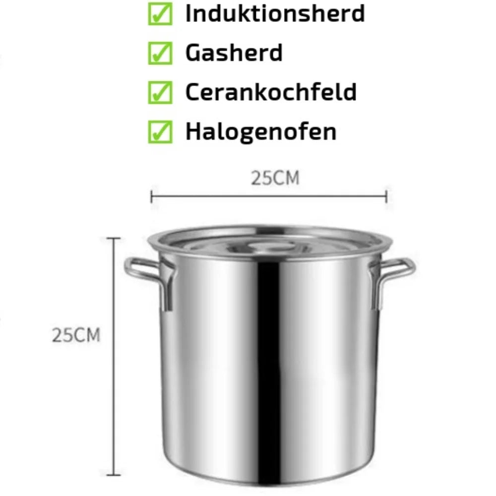 10L Stockpot with Lid Cookware V713309