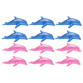 12pcs Inflatable Dolphin Model Inflatable Animal Toy G1074