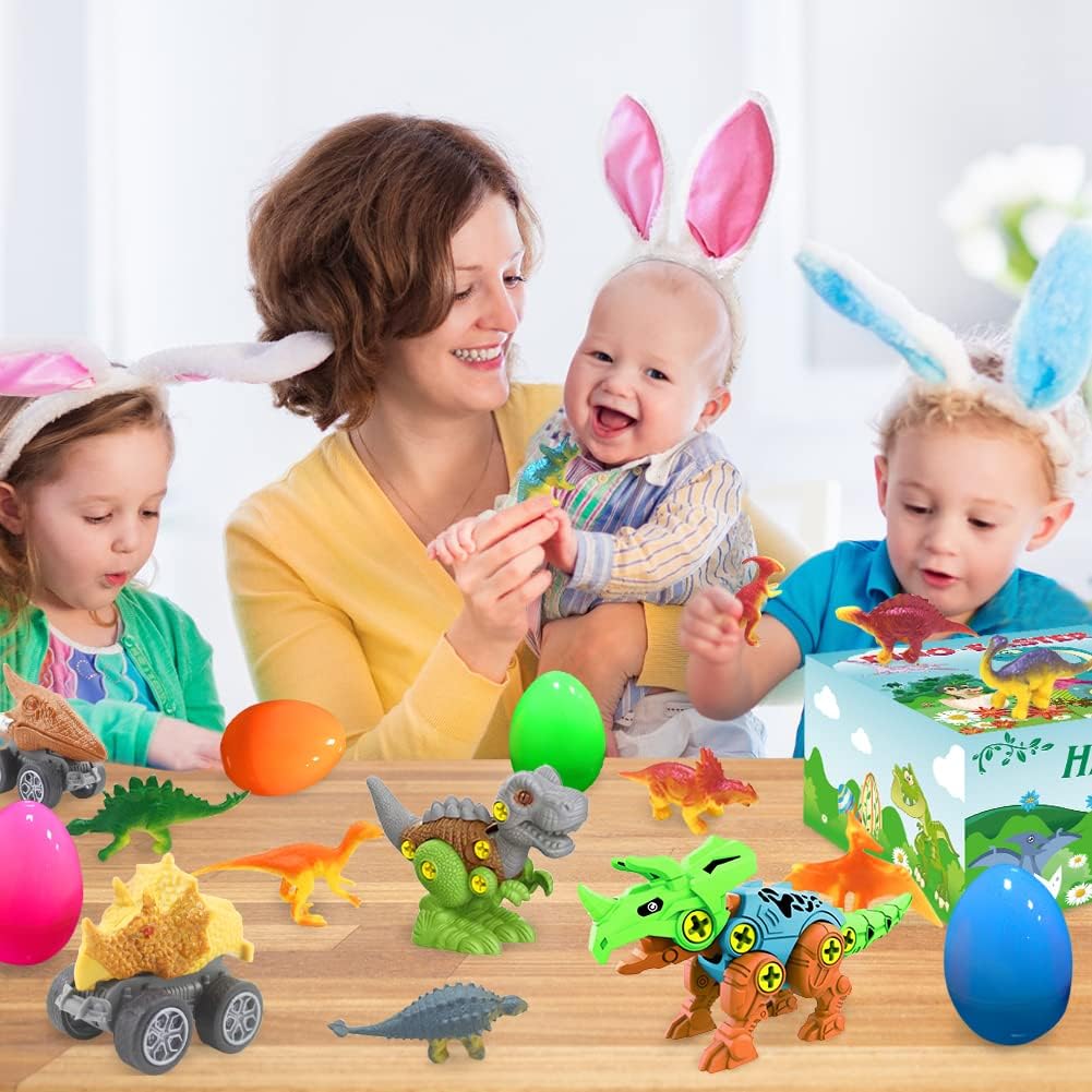 9 Pack Easter Basket Stuffers with Dinosaur Toys C61446