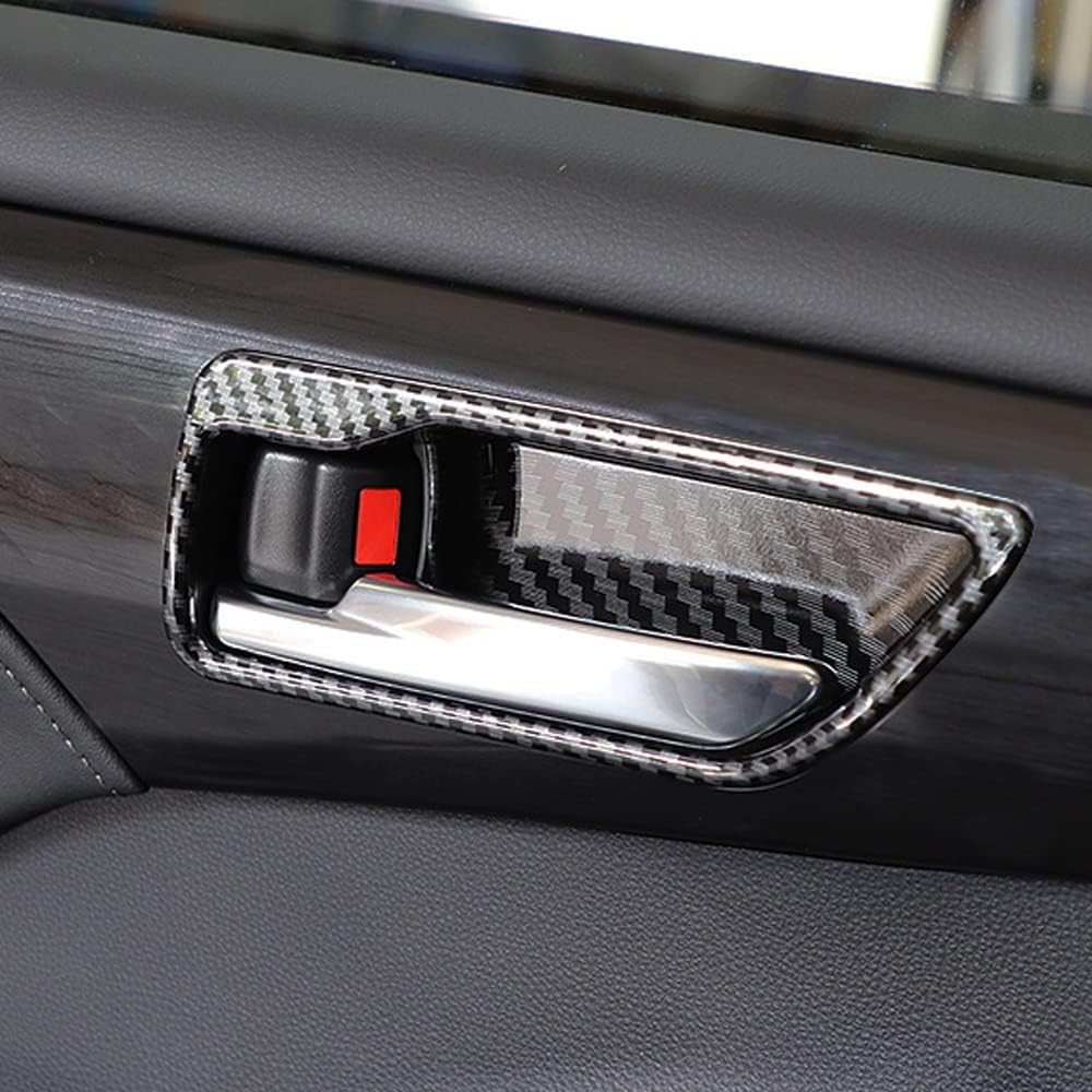 ABS Carbon Fiber Print Inner Door Handle Cover for Toyota Highlander K1020
