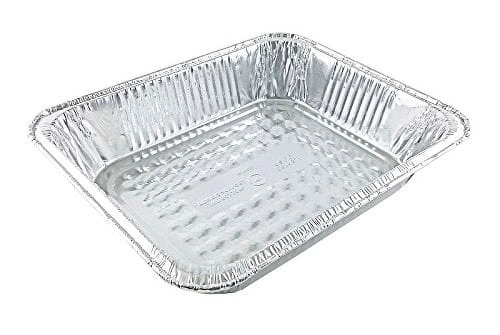 1/2 Half-Size Aluminum Foil Steam Table Pan 2 9/16" Deep with Clear Dome Lid (Pack of 20) E722757