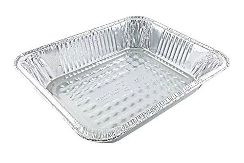 1/2 Half-Size Aluminum Foil Steam Table Pan 2 9/16" Deep with Clear Dome Lid (Pack of 20) E722757