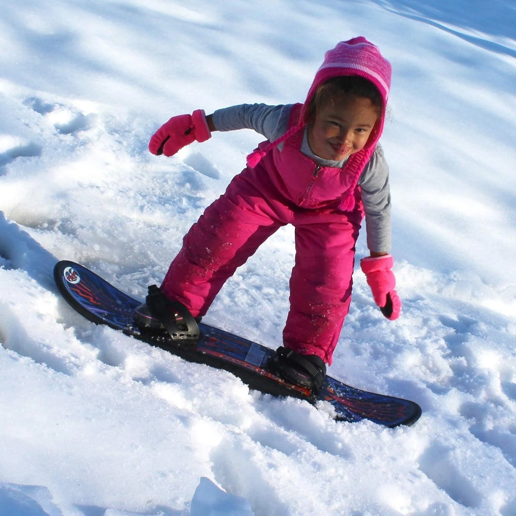 Plastic Snowboard with Foot Straps W581