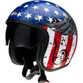 Open Face Helmet Red/Blue/White XS W946