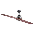 56x22 2 Blade Indoor Fan Satin Black with Remote S56606