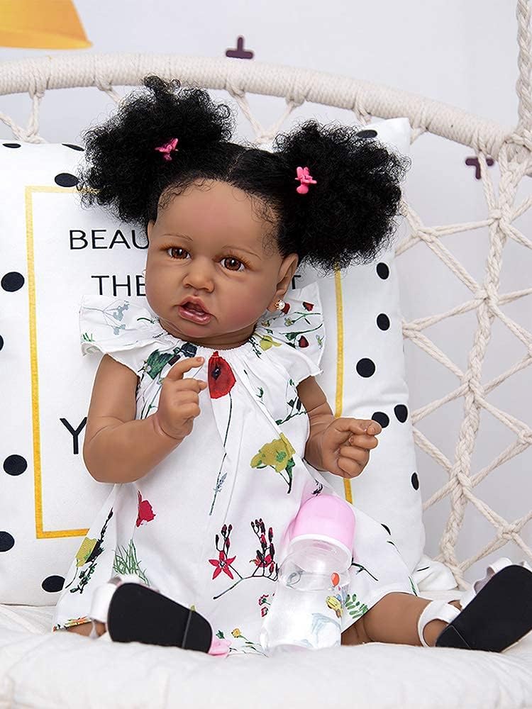 23 inches Full Silicone Vinyl Reborn Baby Doll Y446