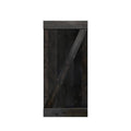 Charcoal Black Solid Knotty Pine Wood Interior Sliding Barn Door Slab T1312