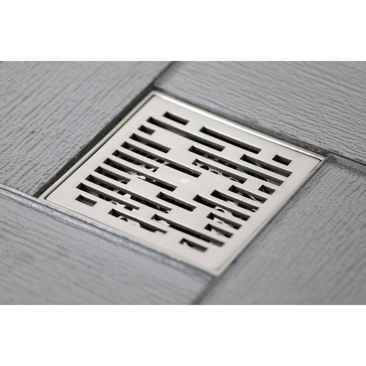 Brushed Nickel Square Grid Shower Drain C677