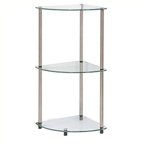 3-Tier Glass Corner Shelf B300770