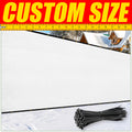 White Fence Privacy Screen Windscreen Cover Shade Fabric Cloth with Grommets A363609
