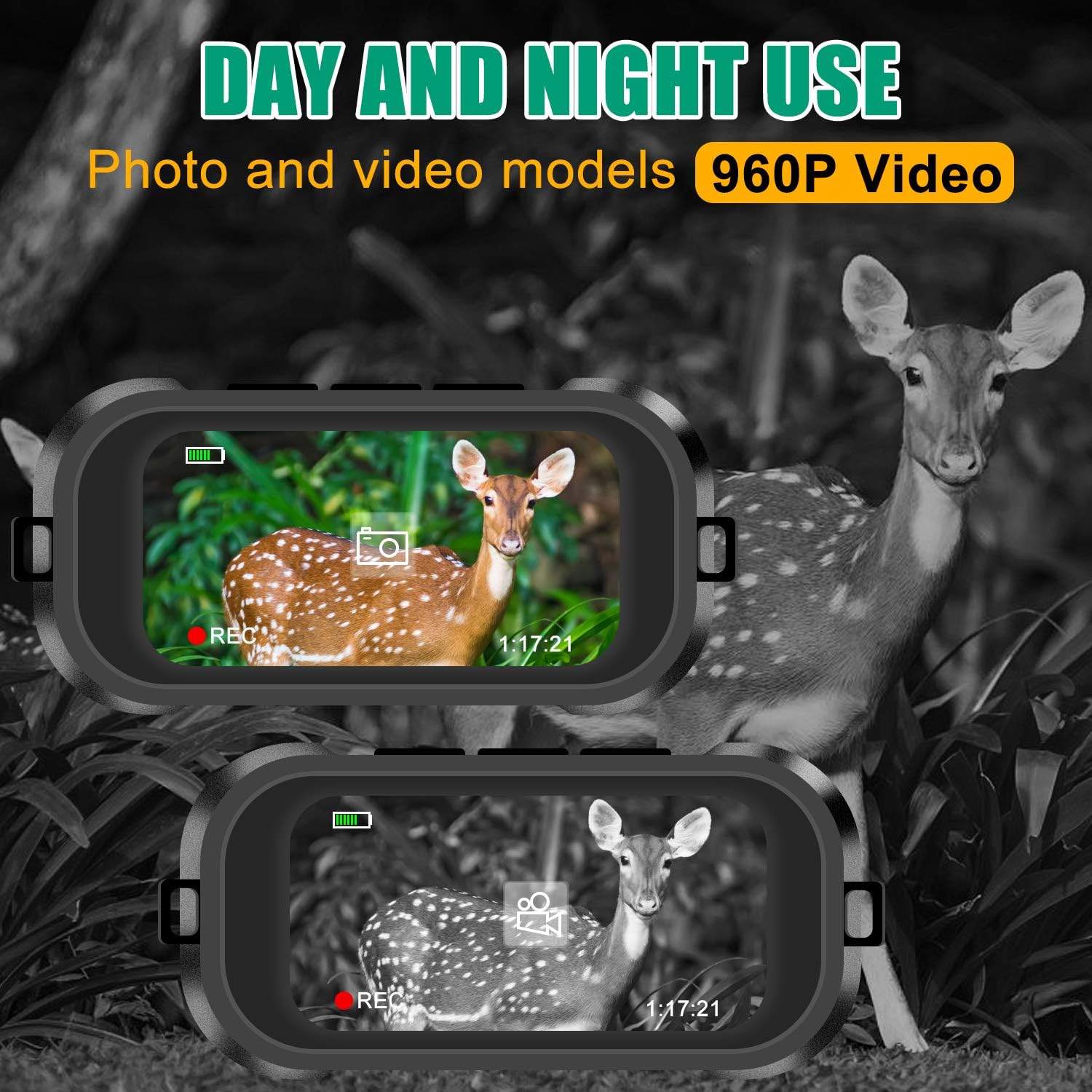 Digital Infrared Night Vision Binoculars with 32G Memory Card L896