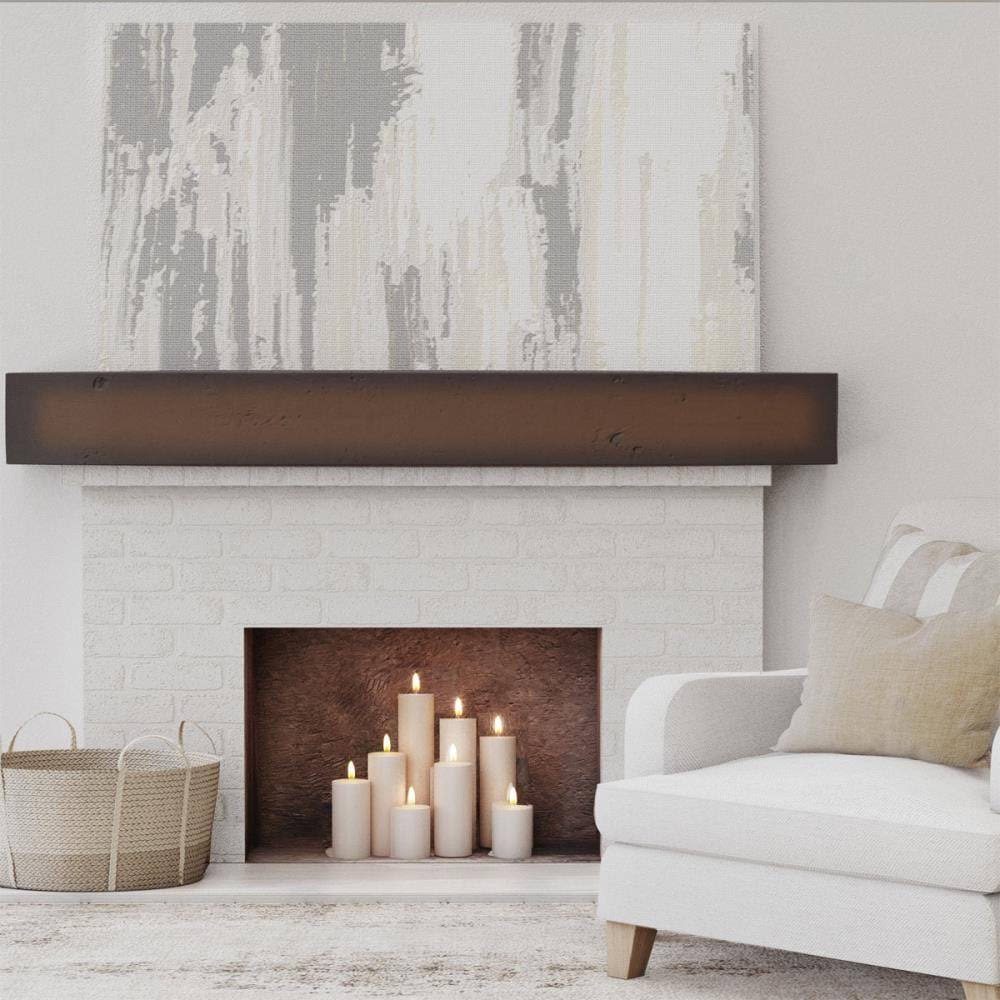 Knotty Pine Faux Wood Fireplace Mantel W33710