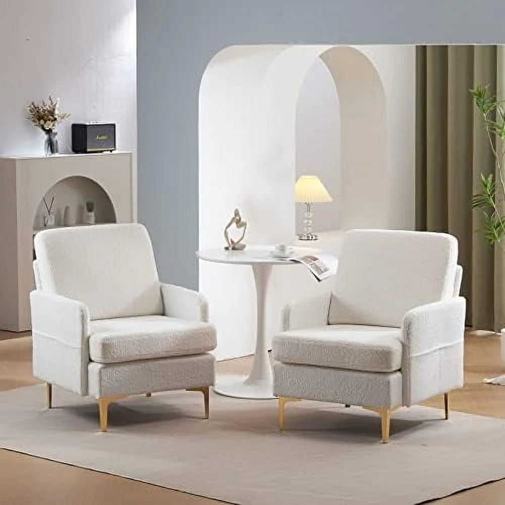Light Gray Fabric Accent Chair F66862