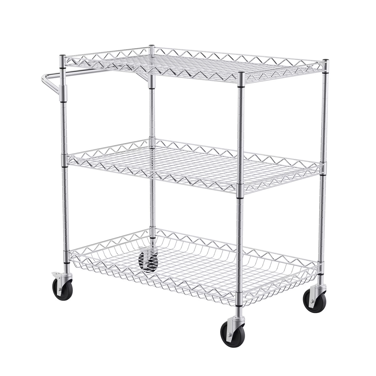 3-Tier Utility Rolling Cart on Wheels W3123