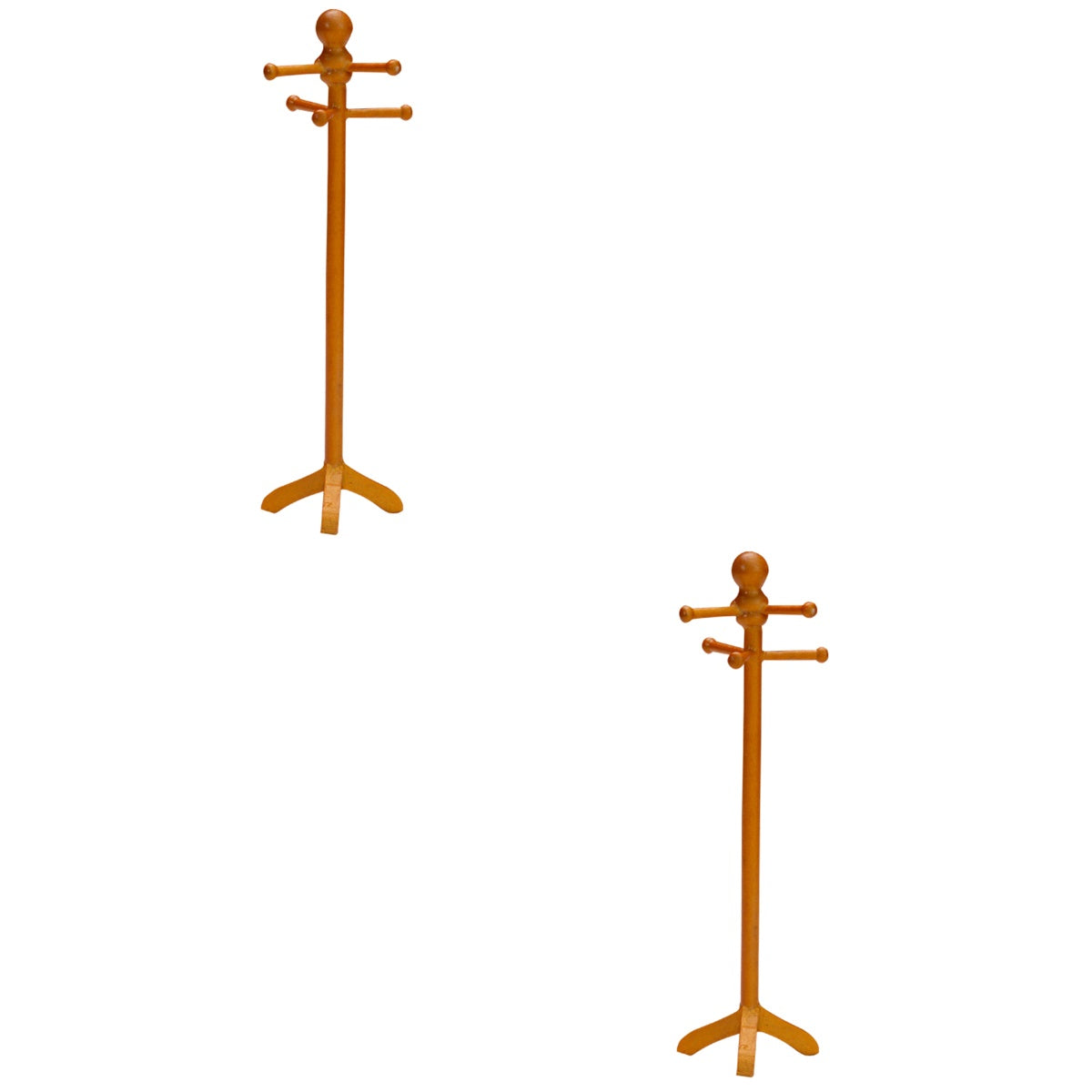 Vintage 2 Pack Wood Dollhouse Dress Hanging Racks C13273